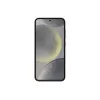 Capa para telemóvel Samsung Vegan Leather Case para Galaxy S24, pele PU, preto, para ecrã de 6,2 polegadas