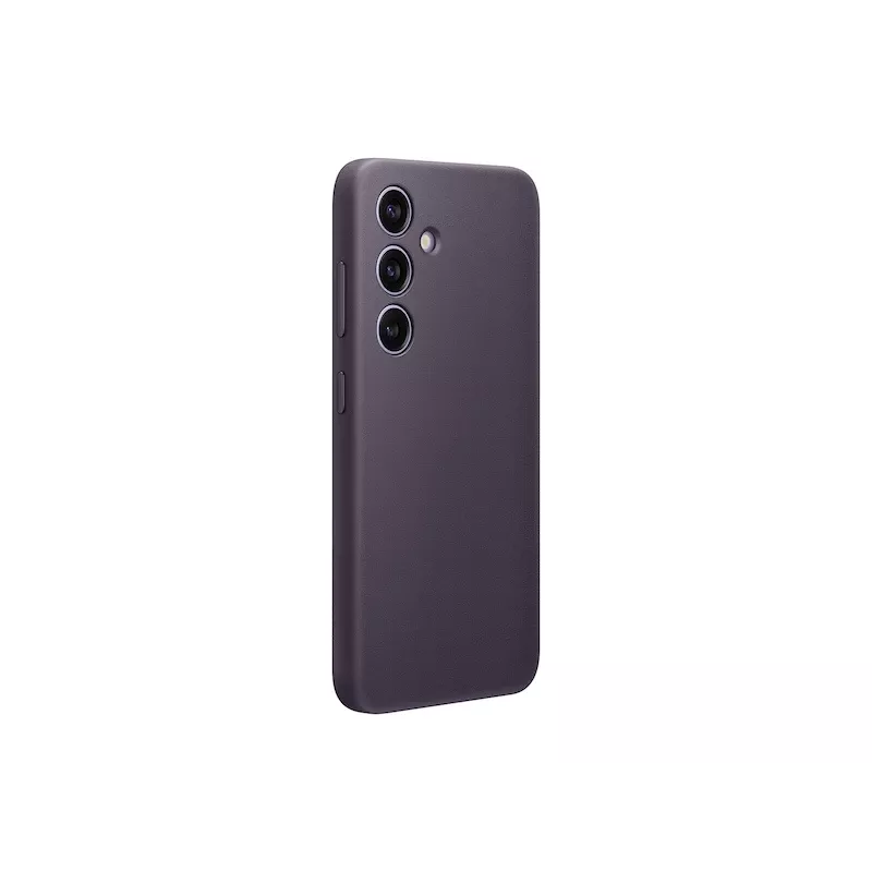 Capa Samsung Vegan Leather Case violeta para Galaxy S24, pele sintética, para ecrã de 6,2 polegadas