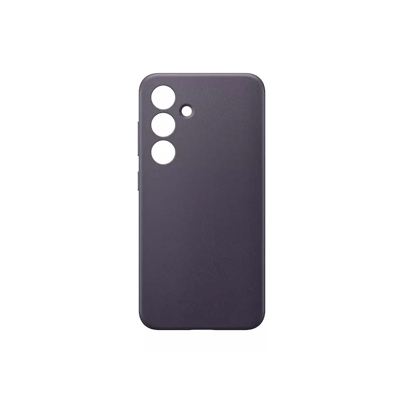 Capa Samsung Vegan Leather Case violeta para Galaxy S24, pele sintética, para ecrã de 6,2 polegadas