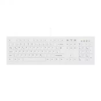 Contour Design Active Key Contour ClassicClean Teclado Médico Cobertura Removível Tamanho Completo Com Fio Branco CH C8100