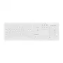 Contour Design Active Key Contour ClassicClean Teclado Médico Cobertura Removível Tamanho Completo Com Fio Branco CH C8100