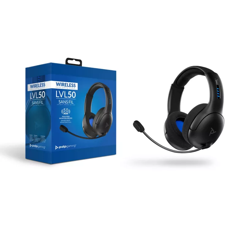 PDP LVL50 Headset Sem Fios Arco de Cabeça Gaming Preto