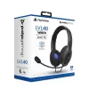 PDP LVL50 Headset Com Fio PS4 branco - Drivers de 50 mm, com fio, Com Fio, Gaming, Headset, Preto