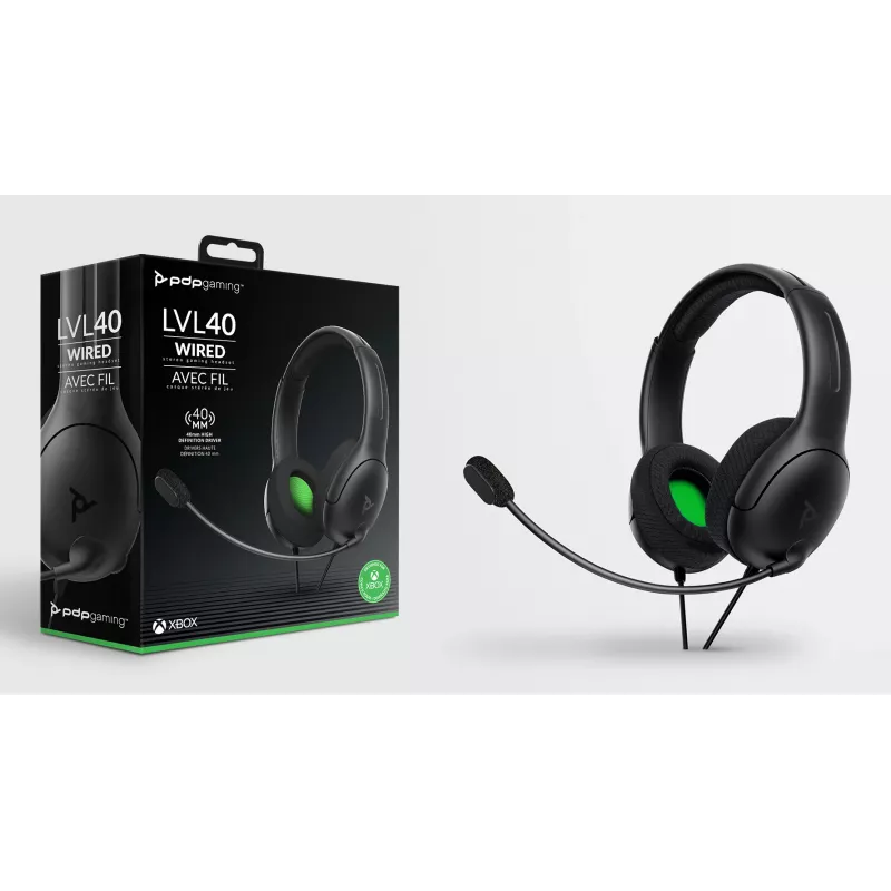 PDP LVL50 Headset Estéreo Com Fio XBSX, Com Fio, Gaming, Headset, Preto