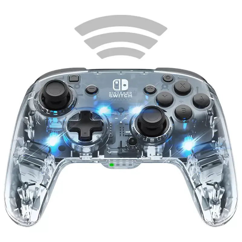 PDP Afterglow Preto, Transparente Comando Analógico / Digital Nintendo Switch, Nintendo Switch Lite, Nintendo Switch OLED