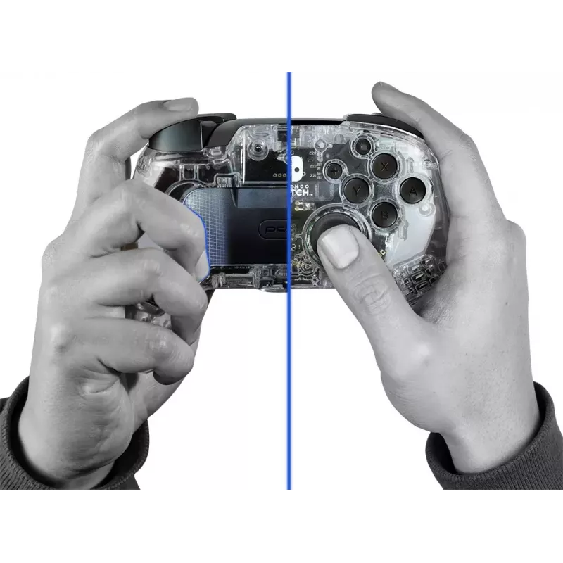 PDP Afterglow Preto, Transparente Comando Analógico / Digital Nintendo Switch, Nintendo Switch Lite, Nintendo Switch OLED