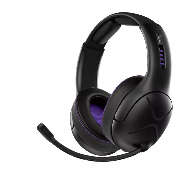 Headset VICTRIX Gambit Wireless — com fio & sem fios, 20–20000 Hz, cabo de 2 m, 301 g, preto/roxo