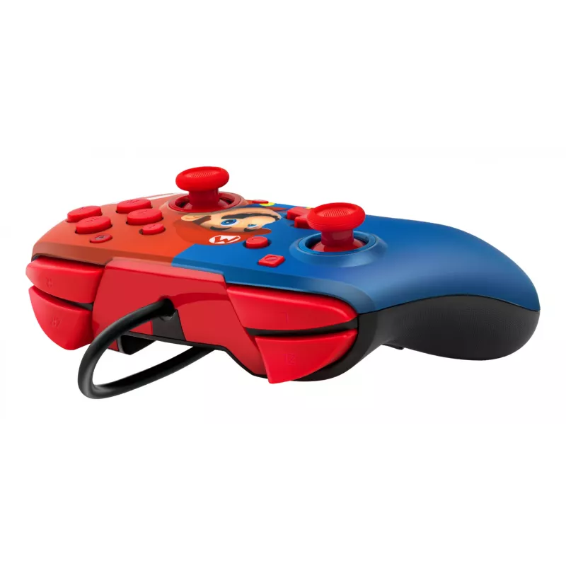 PDP REMATCH Comando Com Fio: Power Pose Mario, Comando, Nintendo Switch, Nintendo Switch OLED, D-pad, Botão Home, Analógico / Digital, Com Fio, USB