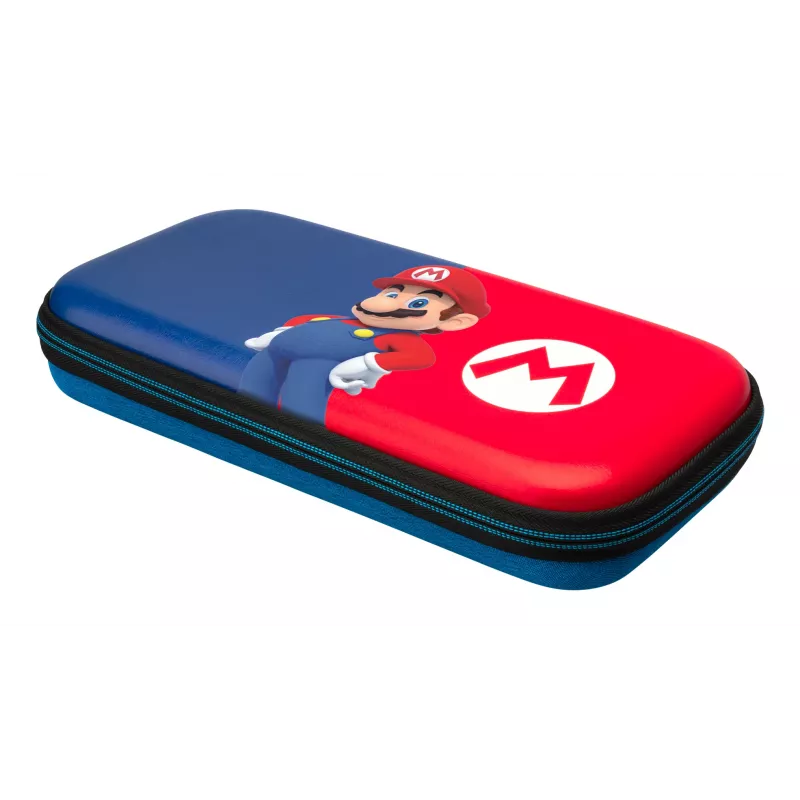 Bolsa de Transporte Rígida PDP Fina Deluxe Power Pose Mario para Nintendo – Azul/Vermelho