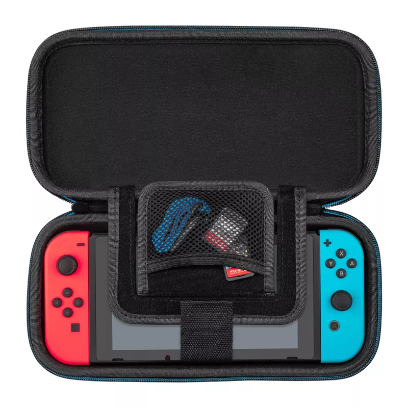 Bolsa de Transporte Rígida PDP Fina Deluxe Power Pose Mario para Nintendo – Azul/Vermelho