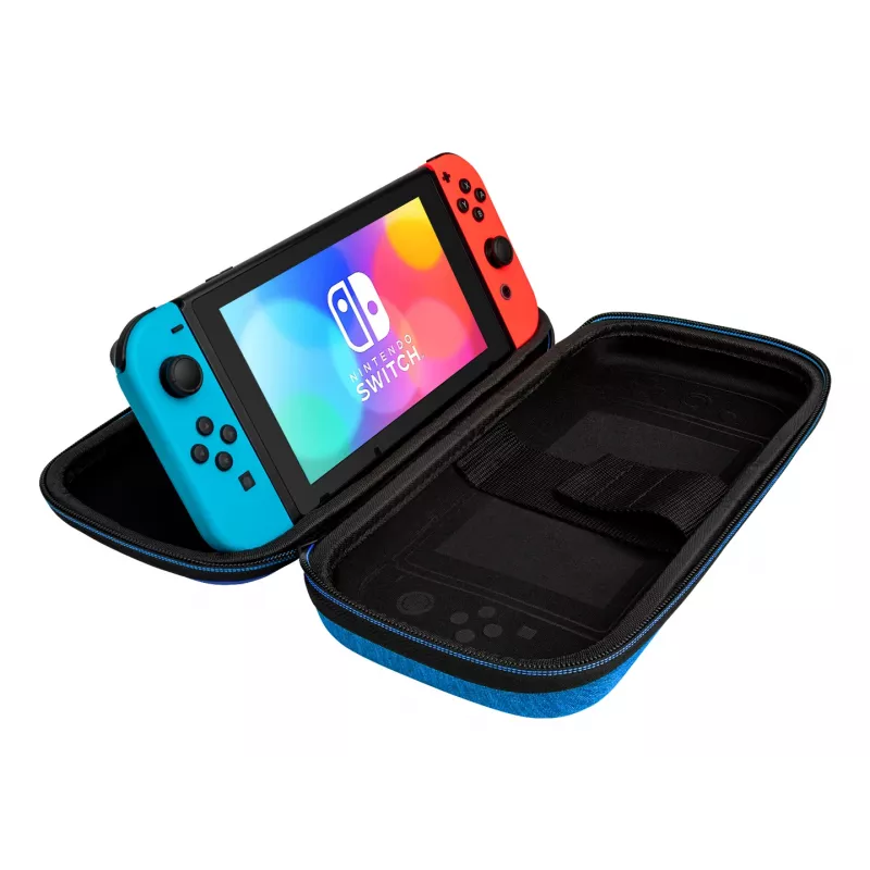 Bolsa de Transporte Rígida PDP Fina Deluxe Power Pose Mario para Nintendo – Azul/Vermelho