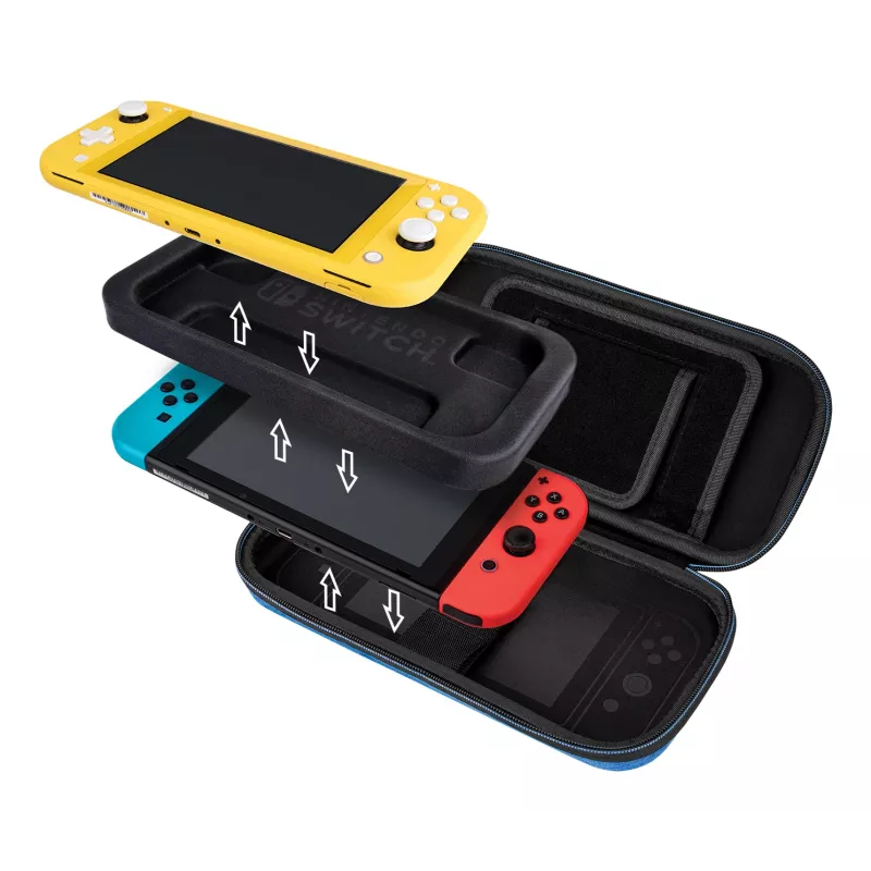 Bolsa de Transporte Rígida PDP Fina Deluxe Power Pose Mario para Nintendo – Azul/Vermelho