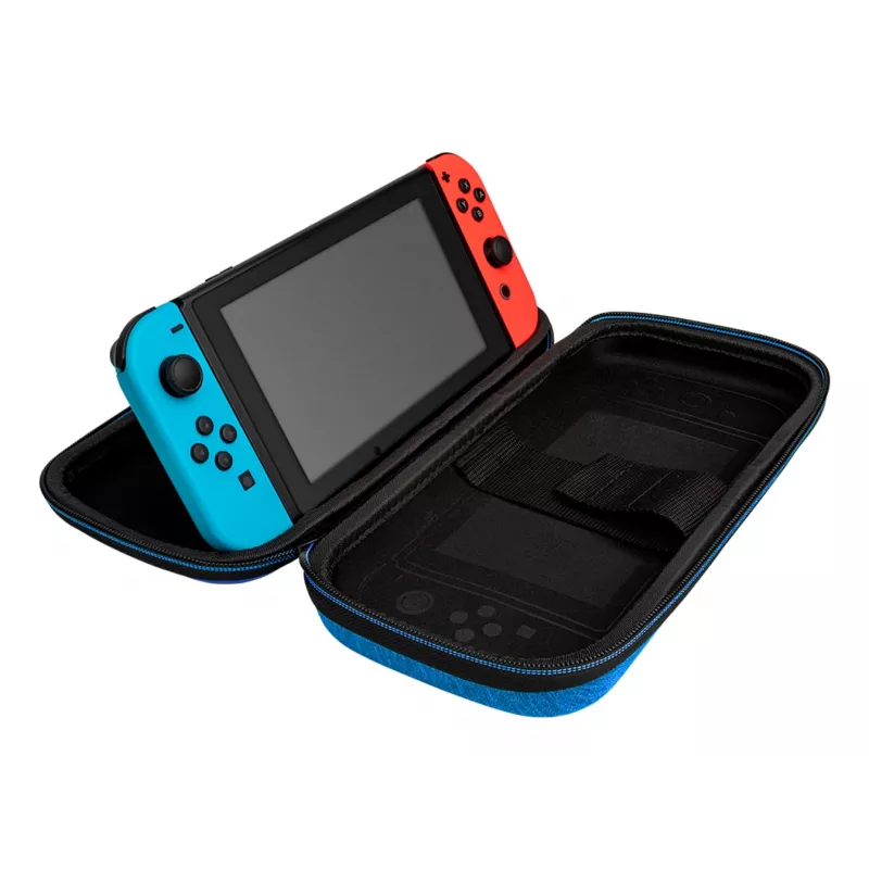 Bolsa de Transporte Rígida PDP Fina Deluxe Power Pose Mario para Nintendo – Azul/Vermelho