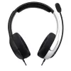 PDP LVL40 Headset Com Fio Headset Arco de Cabeça Gaming Preto, Branco