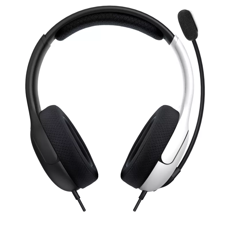 PDP LVL40 Headset Com Fio Headset Arco de Cabeça Gaming Preto, Branco