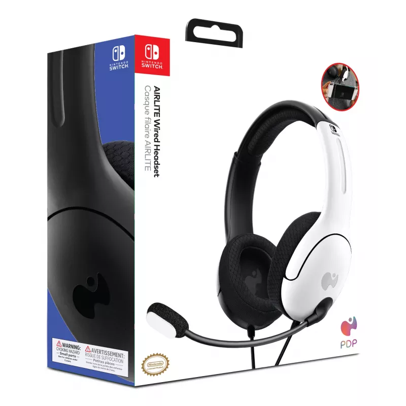 PDP LVL40 Headset Com Fio Headset Arco de Cabeça Gaming Preto, Branco