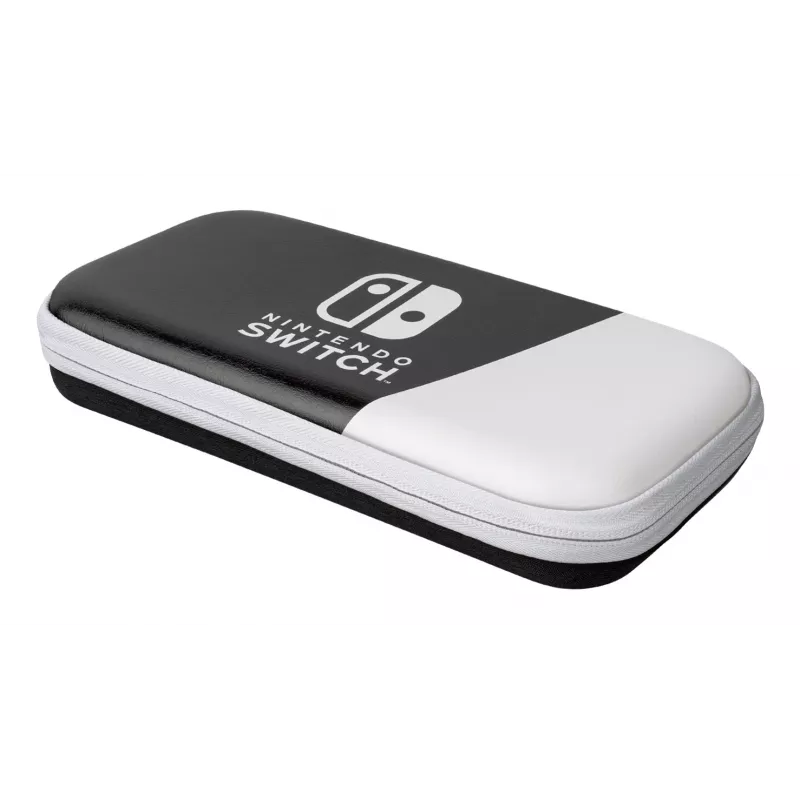 PDP Fina Deluxe: Preto & Branco Bolsa Rígida Nintendo Preto, Branco