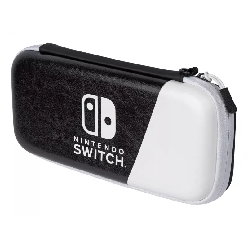 PDP Fina Deluxe: Preto & Branco Bolsa Rígida Nintendo Preto, Branco