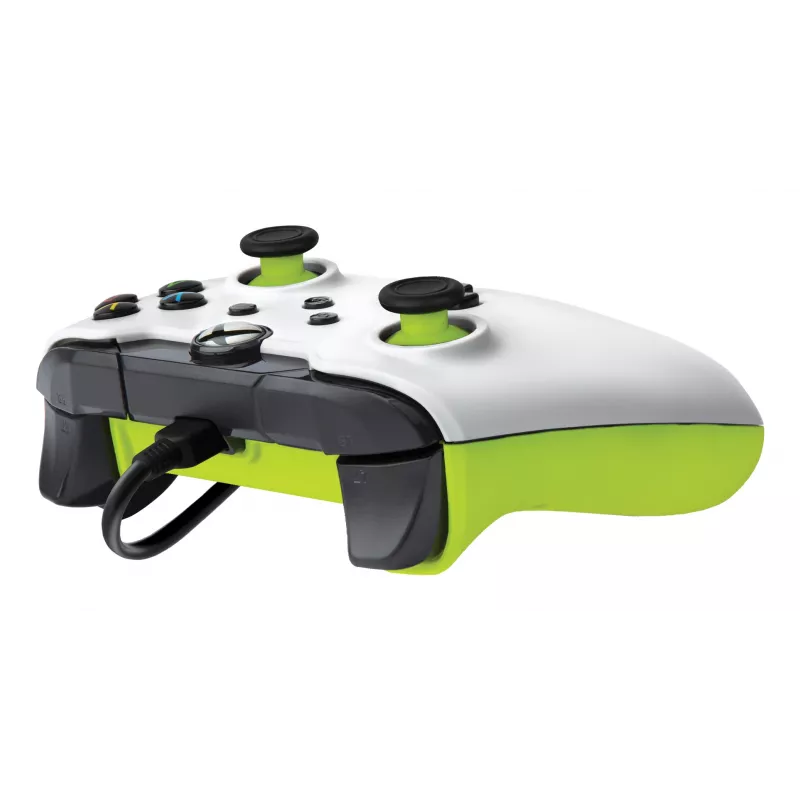 PDP Comando Com Fio: Electric White - Xbox Series X|S, Xbox One, Xbox, Windows 10/11