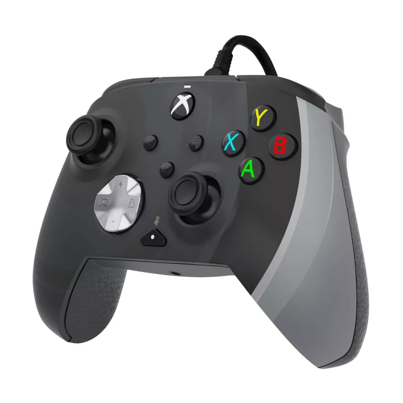 Comando PDP Rematch preto, branco USB analógico PC, Xbox One, Xbox Series S, Xbox Series X