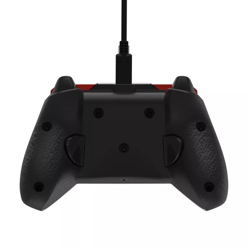 Comando PDP Rematch Advanced – comando com fios USB-C para PC, Xbox One, Xbox Series X|S – preto/vermelho/branco, cabo de 2,43 m