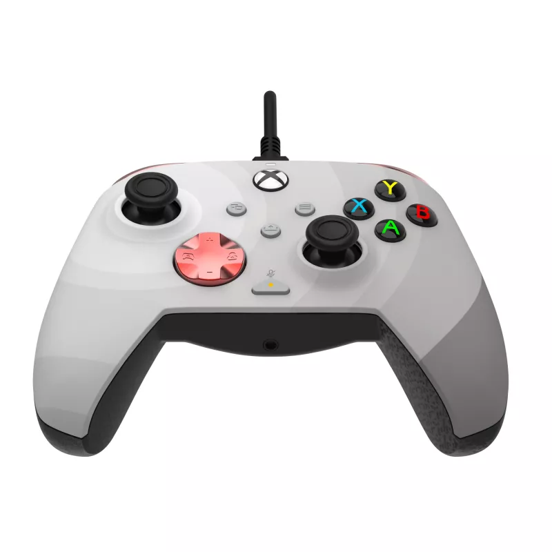 Comando PDP Rematch Advanced – comando com fios USB-C para PC, Xbox One, Xbox Series X|S – preto/vermelho/branco, cabo de 2,43 m