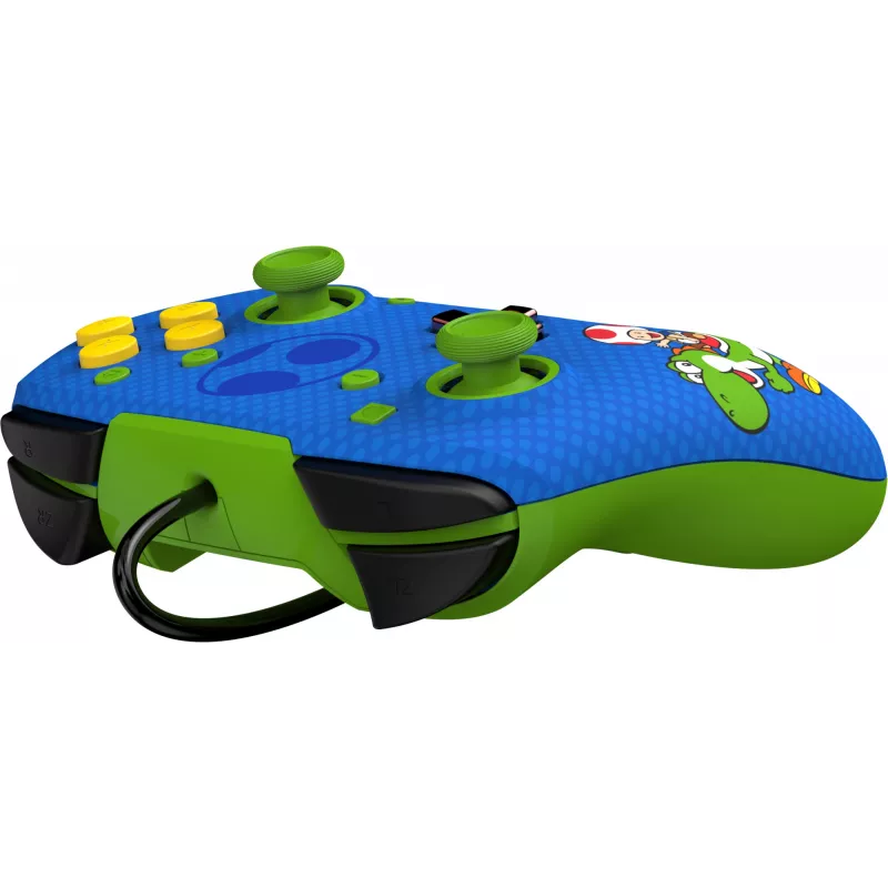 Comando com fios PDP REMATCH: Yoshi & Toad, comando, Nintendo Switch, Nintendo Switch OLED, D-pad, botão Home, analógico/digital, com fios, USB