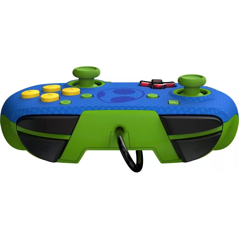 Comando com fios PDP REMATCH: Yoshi & Toad, comando, Nintendo Switch, Nintendo Switch OLED, D-pad, botão Home, analógico/digital, com fios, USB