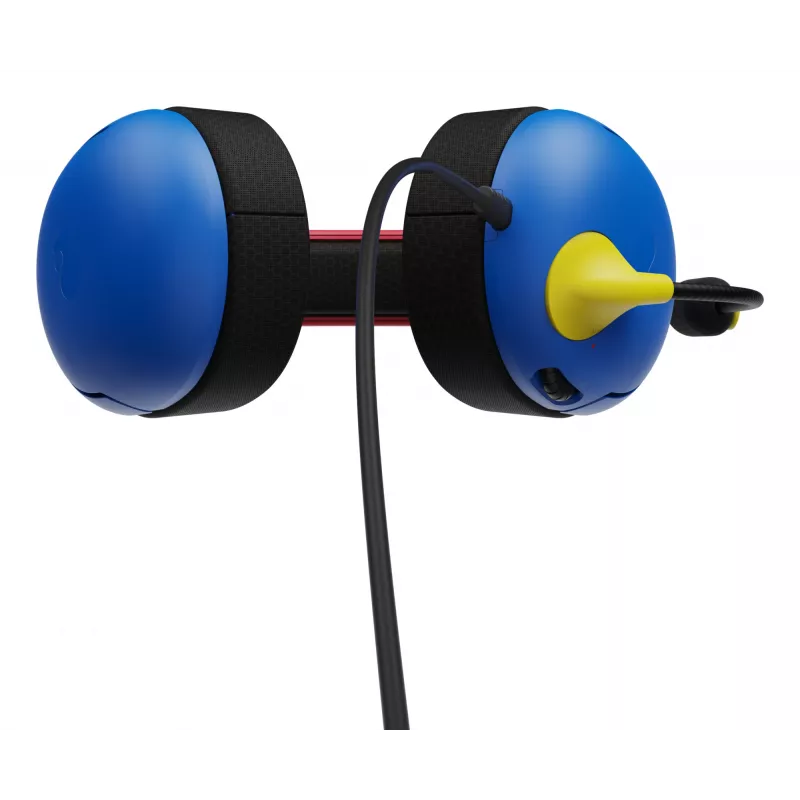 Headset PDP LVL40 com fios de arco azul, vermelho