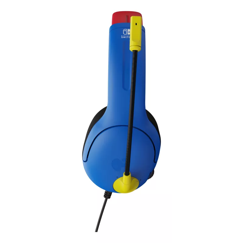Headset PDP LVL40 com fios de arco azul, vermelho