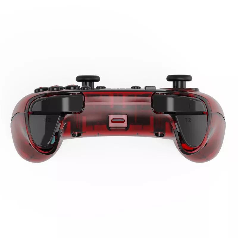 PDP Rock Candy: Mario Punch vermelho, comando USB transparente analógico/digital Nintendo Switch, Nintendo Switch Lite, Nintendo Switch OLED