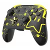 PDP REMATCH GLOW preto, amarelo comando analógico/digital Nintendo Switch, Nintendo Switch OLED