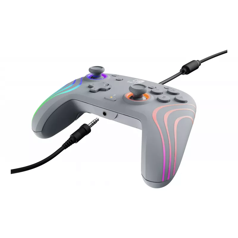 PDP Afterglow Wave cinzento USB comando analógico/digital Nintendo Switch, Nintendo Switch OLED