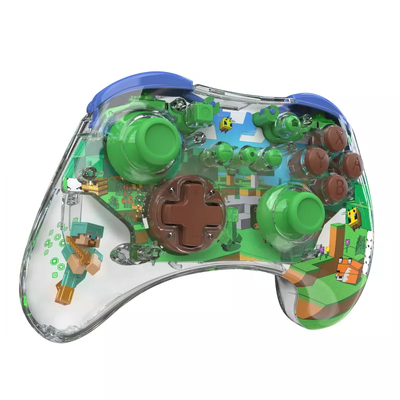 Comando PDP Realmz multicolor com fios sem fios Nintendo Switch OLED D-pad Home Share