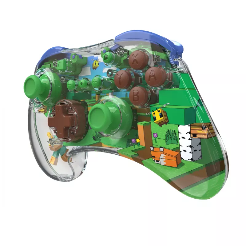 Comando PDP Realmz multicolor com fios sem fios Nintendo Switch OLED D-pad Home Share