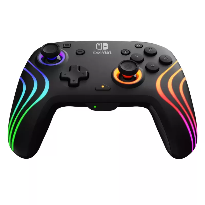PDP Afterglow Wave preto USB comando analógico/digital Nintendo Switch, Nintendo Switch Lite, Nintendo Switch OLED