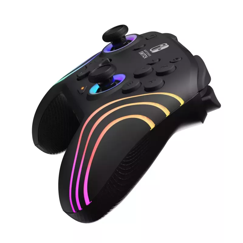 PDP Afterglow Wave preto USB comando analógico/digital Nintendo Switch, Nintendo Switch Lite, Nintendo Switch OLED
