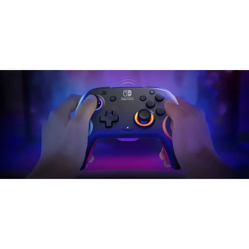 PDP Afterglow Wave preto USB comando analógico/digital Nintendo Switch, Nintendo Switch Lite, Nintendo Switch OLED