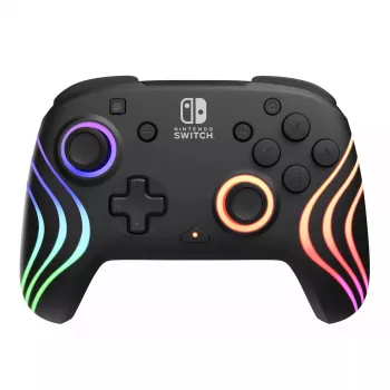 PDP Afterglow Wave preto USB comando analógico/digital Nintendo Switch, Nintendo Switch Lite, Nintendo Switch OLED