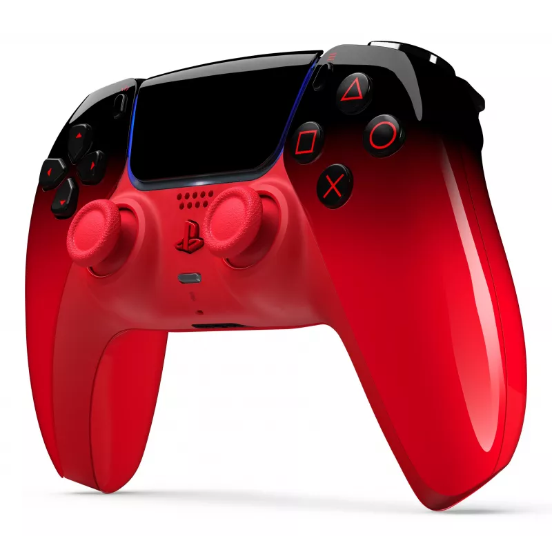 Comando Sony DualSense vermelho — Bluetooth/USB, USB-C, bateria de iões de lítio integrada, PS5/PC/Mac/Android/iOS