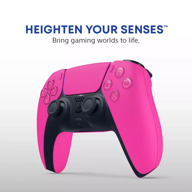 Comando Sony DualSense v3 para PlayStation 5 — rosa, Bluetooth e USB Type-C, bateria integrada