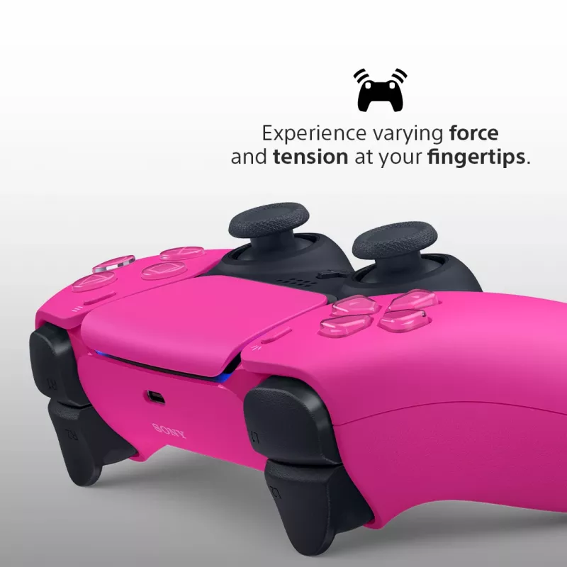Comando Sony DualSense v3 para PlayStation 5 — rosa, Bluetooth e USB Type-C, bateria integrada
