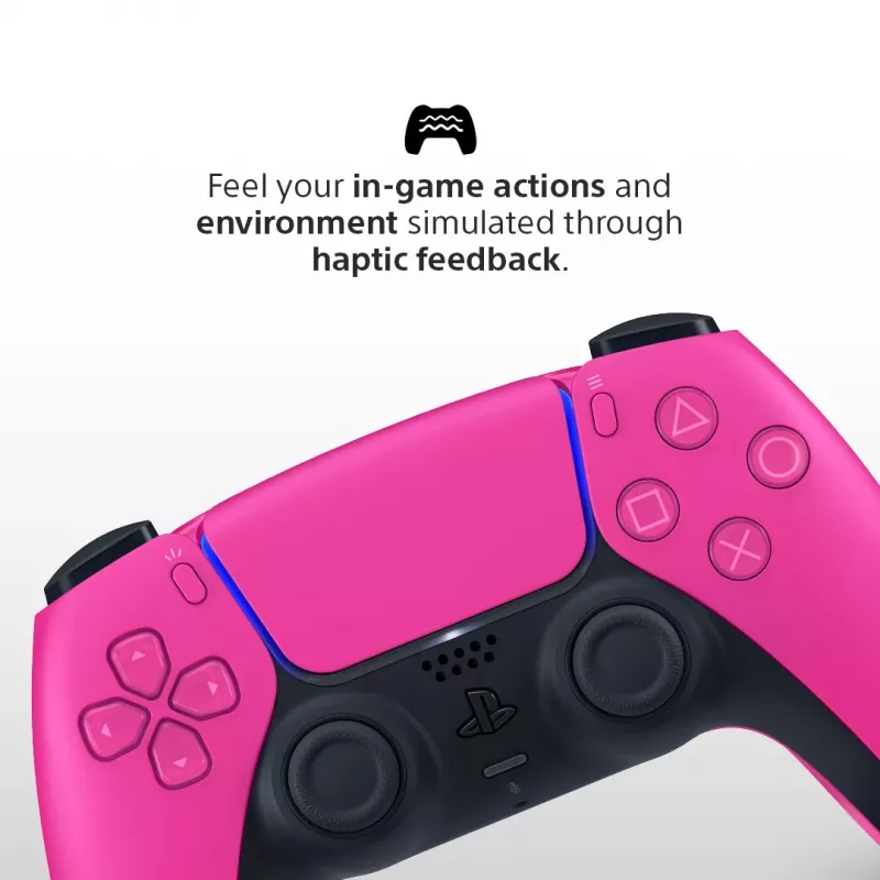 Comando Sony DualSense v3 para PlayStation 5 — rosa, Bluetooth e USB Type-C, bateria integrada