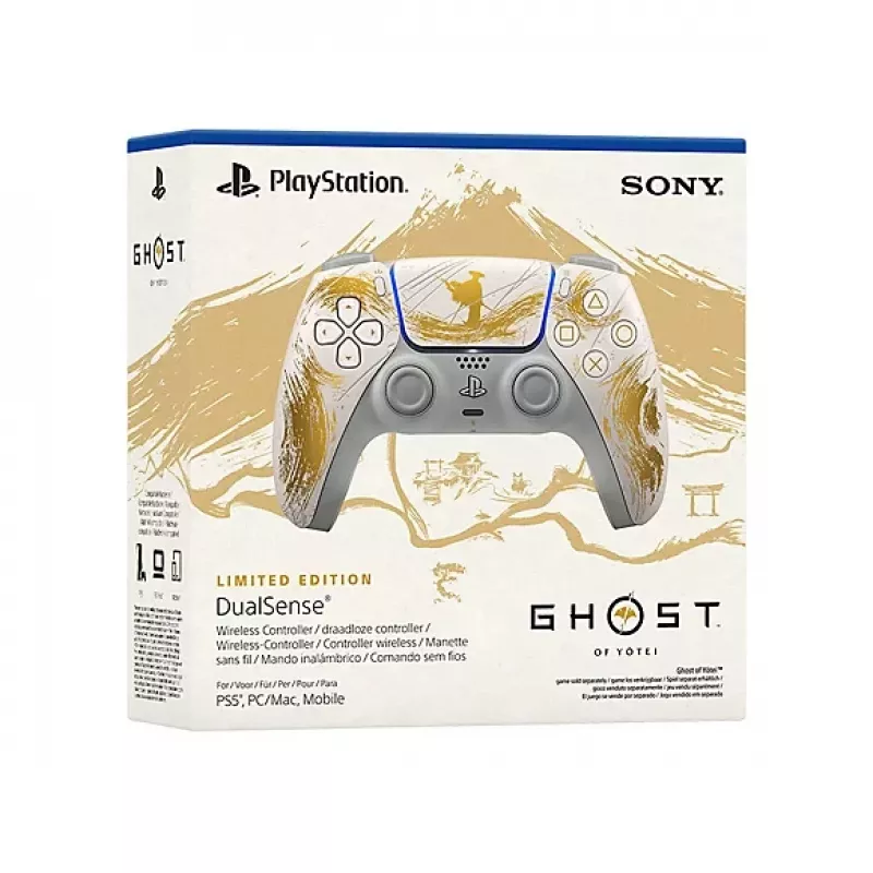 Comando sem fios Sony DualSense - Ghost of Yotei Gold Limited Edition
