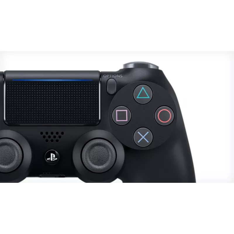 Sony DualShock 4 V2 Jet preto, comando, PlayStation 4, D-pad, analógico/digital, vários, com fios e sem fios