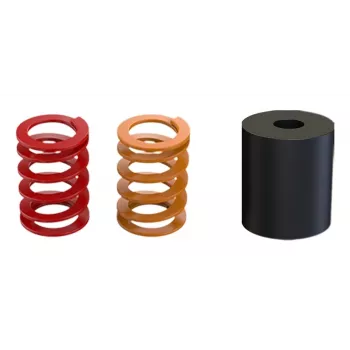Conjunto de acessórios para pedais MOZA SR-P – conjunto de 3 peças, compatível com pedais MOZA, cores: preto/laranja/vermelho