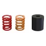 Conjunto de acessórios para pedais MOZA SR-P – conjunto de 3 peças, compatível com pedais MOZA, cores: preto/laranja/vermelho