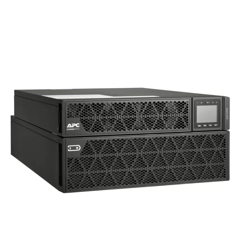 APC Smart-UPS On-Line, 8 kVA/8 kW, rack/torre, 230 V, 2x IEC C13+1x IEC C19+cablagem fixa de 3 fios (H+N+E) saídas, placa de rede, sem kit de calhas