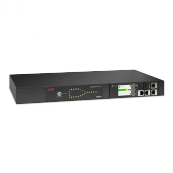 APC Netshelter Rack comutador automático de transferência, 1U, 15A, 100/120V, 5-15 IN, 10 5-15R OUT, 50/60Hz