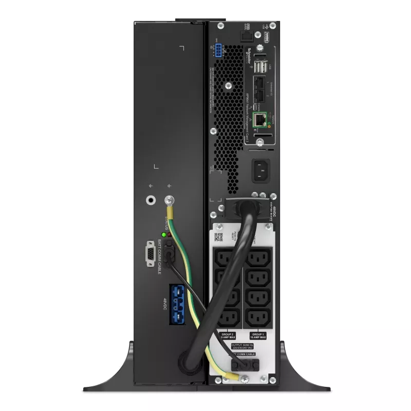 APC Smart-UPS On-Line, 1500VA, iões de lítio, montagem em rack 4U, 230V, 8x saídas C13 IEC, placa de rede, autonomia prolongada, kit de calhas incluído